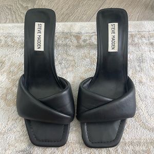 Steve Madden Black Kitten Heel - worn once